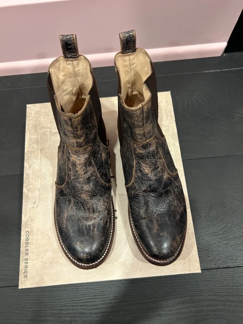 Bed Stu Nandi Black Lux 8.5 Chelsea Boot